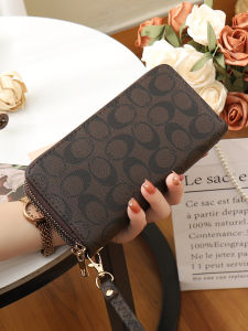 BAORUIFU | Printed New Double Zipper Long Wallet Large Capacity Card Organizer