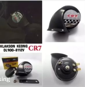 1 Set Klakson Keong 12V 96W 110DB 2pcs Klakson Horn Mobil Motor Waterproof Anti Air Kuat March Cocok Untuk Mobil Sepeda Motor Klakson Horn
