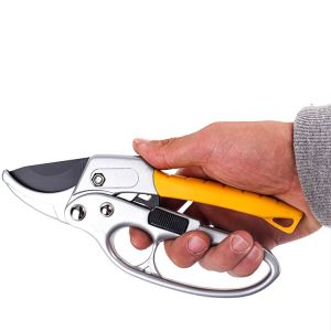 Ratchet Pruner Garden Pruning Shears Carbon Branch Cutter Flower Trimmer Tools
