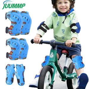 Kids Safety Protective Gear Set for Ages 3-12 Years Adjustable Knee Pads Elbow Pads Wrist Guard for Boy Girl Youth Skateboard