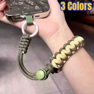 Fashion Nylon Weave Phone Lanyard & Travel Short Wrist Lanyard