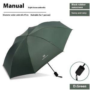 HUIESON ร่มแบบเปิดด้วยมือป้องกันรังสียูวีสำหรับฝนและพระอาทิตย์