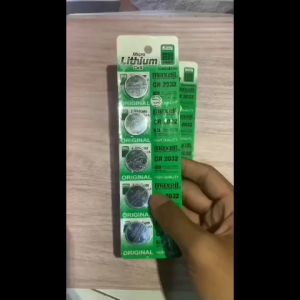 Maxell Baterai CR2032 2016 2025 Lithium untuk CMOS Jam Kalkulator Timbangan Original High Quality