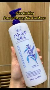 Nước Hoa Hồng Toner Hatomugi Reihaku Ý Dĩ Dưỡng Trắng Cấp Ẩm Nhật Bản CHAI VÒI 500ml