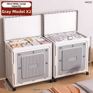 JIAJIESHI | Large Capacity Clothes Storage Box Wheels