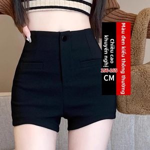DVDK | Quần Short A-line Đen Cao Waisted Cho Nữ