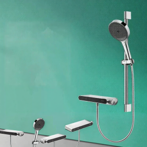 Hansgrohe | Thermostatic Shower Set with Shelf and Handheld Rain Head 130mm