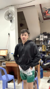 Áo hoodie zip khóa kéo form rộng phối nón to áo đi nắng dài tay nam nữ 3 size 40-70kg - xuongniTNT