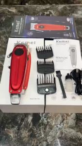 Tông đơ cắt tóc Kemei KM-1955 dòng tông đơ thế hệ mới vỏ nhôm nguyên khối có LED hiển thị