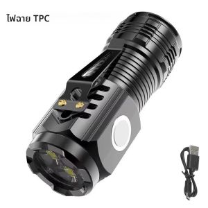 ไฟฉายพกพาขนาดเล็ก 3 LED พร้อมคลิปหนีบปากกา - ไฟฉายน้ำหนักเบา 5 โหมด สำหรับใช้ในบ้าน กรณีฉุกเฉิน ไฟฉายหนีบสำหรับผู้ที่ชื่นชอบ