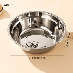 WORTHBUY | Bát Inox Dung Tích Lớn Dễ Thương Dành Cho Trẻ Em Thân Thiện Với Môi Trường Bền Dày Dặn Dùng Được Cho Mì Lamian Cơm Salad An Toàn Với Máy Rửa Chén.