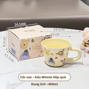 XIAOHUANGLU | Ly Uống Nước Dung Lượng Lớn Gốm