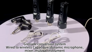 ข้ามพรมแดนขายร้อนข้ามพรมแดนไมโครโฟนแบบมีสายเป็นระบบรับส่งสัญญาณไร้สายสำหรับการเคลื่อนไหวขดลวดไมโครโฟนการรับระยะไกลปรับระดับเสียง