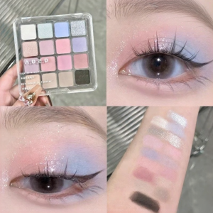 blk cosmetics | Nude Look Pearl Matte Glitter Blue Eyeshadow Palette