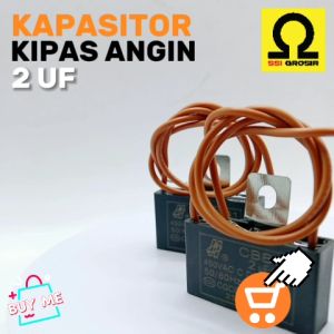 Kapasitor Kipas Angin 2uf 450V BERBAGAI MERK