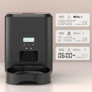 2L Push Button USB Automatic Pet Feeder Smart Cat Feeder Slow Dog Feeder with Timer Pet Feeder Pet Supplies Food Bowl