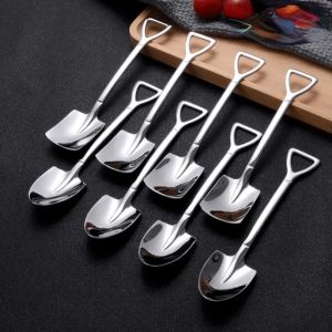 4PCS Stainless steel watermelon spoon shovel spoon household creative dessert watermelon spoon cute shovel