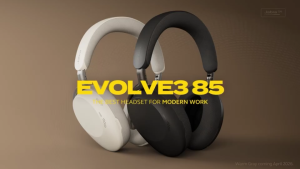 Jabra Evolve3 85 AI-Powered OverEar Wireless Headset Advanced ANC Boomless ClearVoice Bluetooth Work