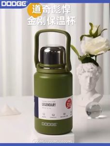 กระติกนํ้า ขวดนํ้า แก้วนํ้า กระบอกนํ้า แก้วเก็บความเย็น กระบอกน้ำเก็บความเย็น DODGE ขวดน้ำพกพา มีสายสะพายในตัว สแตนเลส DB22664SUS316