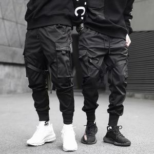 Streetwear Black Mens Harem Joggers Pants Male Cargo Pants 2026 Hip Hop Casual Pockets Sweatpants Oversized Fashion Trousers