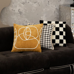 Luxury Style Embroidery Pillowcase for Sofa Headboard Tatami Bay Window