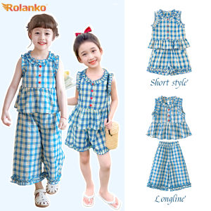 Rolanko Girls Plaid Vest Set: A Summer Casual Wear Must-Have