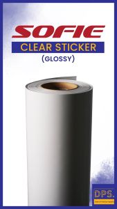 DPS Sofie Glossy Clear Sticker Label Stickers 4.2ft & 4.5ft Glossy & Matte 2800SP (permanent)