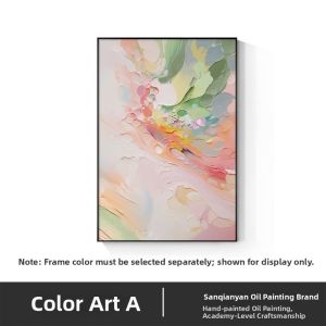 New 2024 Color Texture Hand-painted Living Room Decor Painting