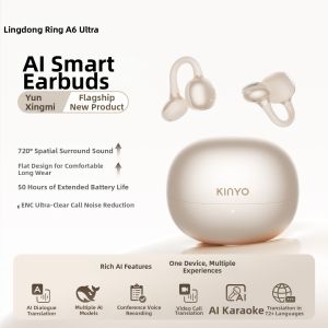 kinyo | Clip-on AI Wireless Open-ear Bone Conduction Sports Headphones