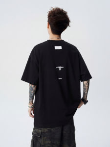WUKONGYOUHUO | American Letter Print Loose T-Shirt for Men and Couples Short Sleeves