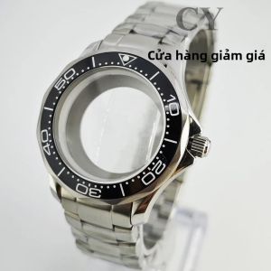 Vỏ Đồng Hồ Bằng Thép Không Gỉ Màu Bạc 41mm Với Mặt Kính Sapphire Cho Các Bộ Máy NH35 NH36 Miyota8215 8205 821A DG2813 3804