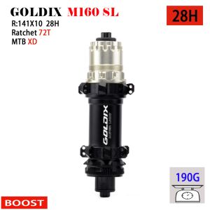 GOLDIX M160 mountain bike BOOST hub 72T center lock disc brake 28 h extra loud sound 