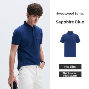 Navigare | Commute Purple Summer New Casual Turn-Down Collar Polo Shirt
