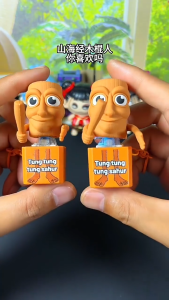 【Dargly】Tung Tung Tung Sahur พวงกุญแจเสียง ของเล่น ไฟ LED พร้อมเอฟเฟกต์เสียง ของเล่นคลายเครียด