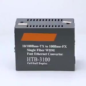 HTB-3100 A+B Fiber Optic Optical Media Converter Nelink 10/100Mbps RJ45 Single Mode 1 Pasang HTB-3100 A/B 25KM