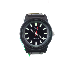 Q&Q WATCH RUBBER 10BAR WATER RESIST V35A-001VY*