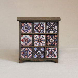 Miniature Simulated Furniture 1:12 Wooden Storage Cabinet Suitable for Bjd Ob11 Dollhouse Decorations