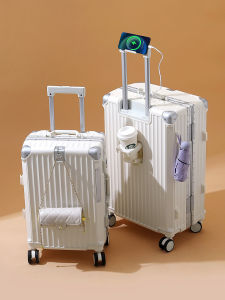 Fashionable Multi-Functional Luggage Travel Suitcase Gender Neutral Wheel Design Password Lock ABS PC Material for Youth