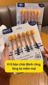 Set 6 cái Bàn chải siêu êm làm sạch sâu đánh sạch mảng bám