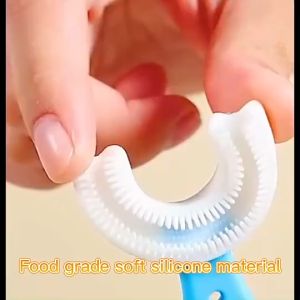 Sikat Gigi Anak Bahan Silikon Bentuk U Tooth Brush Baby Silicon type U 360° Training Toothbrush