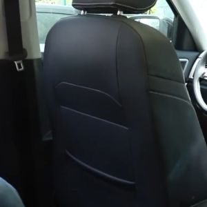 (DIYMO)Car Seat Back Cover Anti Kick Pad Protector Waterproof Easy Clean Mat with Storage Pocket.
