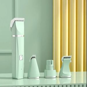 4 In 1 Crodless Pet Hair Clippers Shaver Set Pet Trimmer Machine Nail Grinder Low Noise Paw Grooming For Dog Cat 宠物剃毛器
