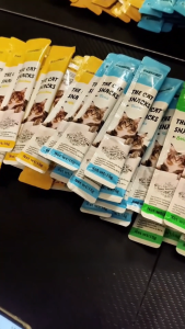 LDECO Cat Treats Variety Pack - Tuna Salmon & Chicken Flavors Easy-to-Eat Snack Sticks for All Life Stages 15g