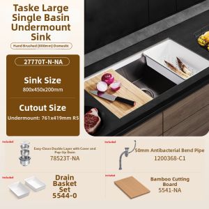 Kohler | Undermount Home Kitchen Sink 80cm Stainless Steel