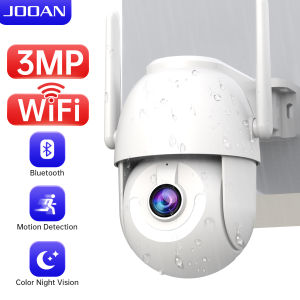Jooan CCTV Wireless Outdoor 3MP 1080P PTZ WIFI Dome Camera Security camera IP cam 360 night vision Full Color Alarm Tracking Smart Surveil lance