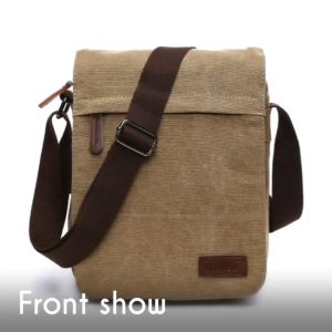 Mens Messenger Bag Canvas Shoulder Bags Touch Screen Tablet Messenger & Shoulder Bags for Work and School Cross-Body Bags