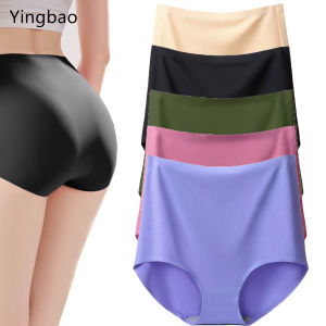 Yingbao 5 piece Womens Seamless high waisted Underwear Plus Big Size Ladies Panties