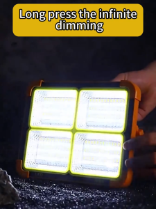 BUY 1 TAKE 1 Solar Emergency Light Waterproof IP67 Solar Flashlight Rechargeable Outdoor LED Flood with Power Bank Super Bright