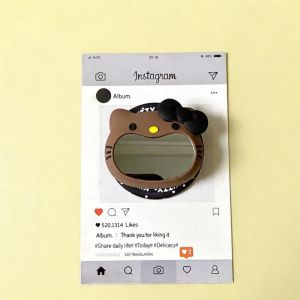 Giá Đỡ Điện Thoại Từ Tính Hello Kitty 3D Miệng Rộng Tương Thích Với MagSafe Đế Silicon Dính Chắc Chắn