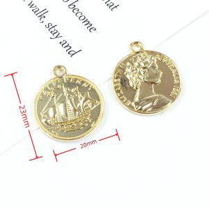 Phụ Kiện Trang Sức DIY Kc Gold Letter Plum Blossom Shell Pearl Starfish Keychain Bracelet Pendant Trang Sức Thời Trang Mới Ra Lò